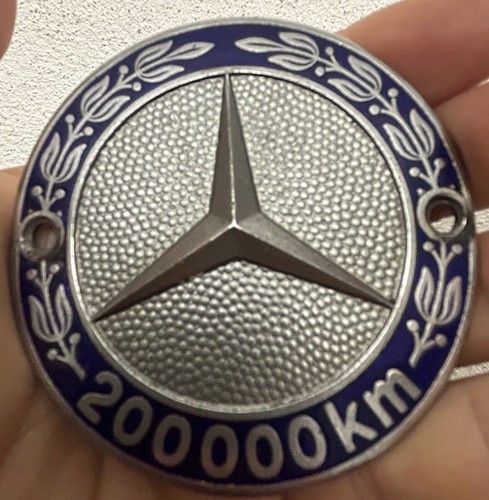 Mercedes benz 200000km plaque - benz,