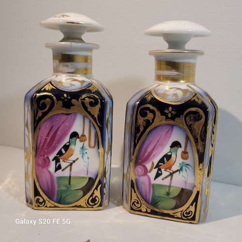 Paire flacons parfum ancien - de,