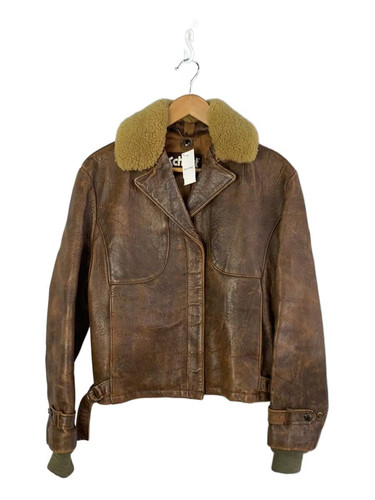 Schott veste cuir marron - en,