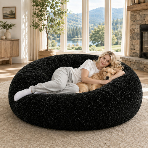 Sparkly fuzzy bean bag - 6',