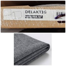 IKEA DELAKTIG Cover for Backrest Cushion Tallmyra White Black - 803.948.47 - New