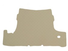 Matelassé Cuir artificiel BEIGE Tapis coffre pour Trabant 1,1 TRAMP Cabrio 1989-