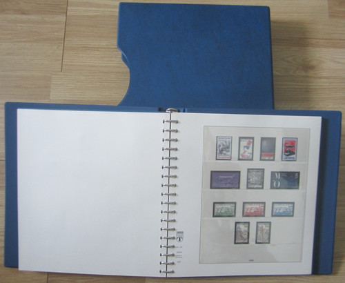 Album lindner boitier bleu - lindner,