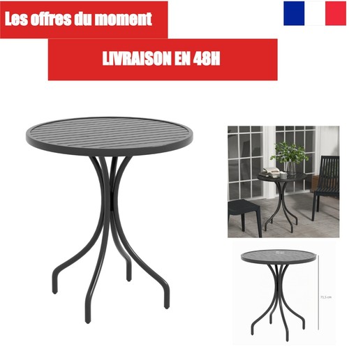 Outsunny table jardin ronde - table, de