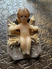 Antique Little Jesus Wax Nursery