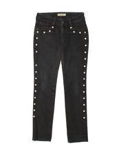 LEVI'S Womens 571 Slim Jeans W29 L34 Navy Blue Cotton BH06