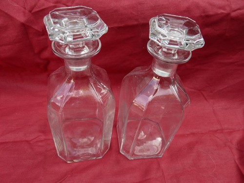 Paire flacons verre - de,