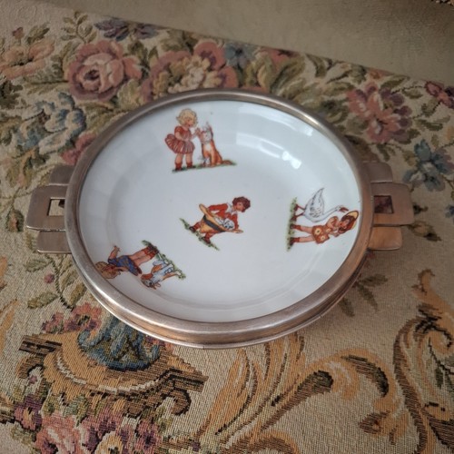 Ancienne assiette bébé - ancienne,