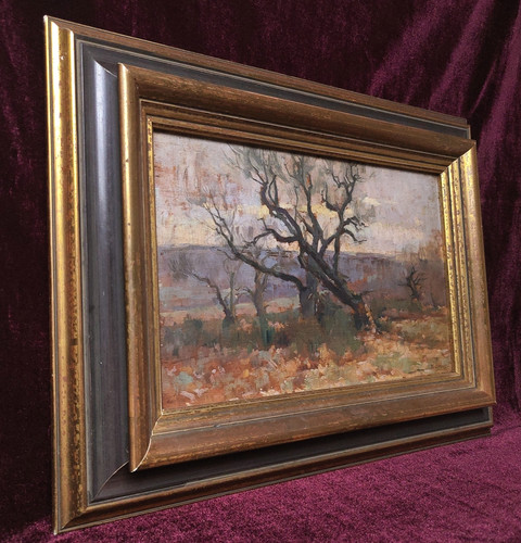 Tableau ancien peinture huile - peinture,