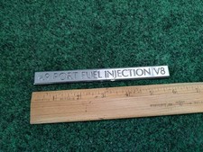 Cadillac 4.9 Port Fuel Injection V8 Machined Emblem Metal Badge Nameplate 1S5