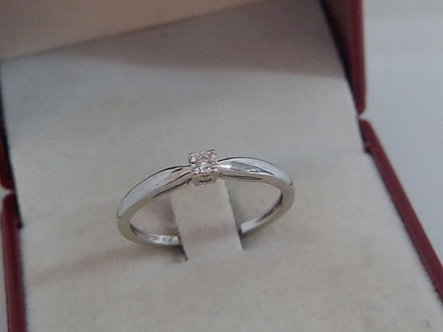 Bague carats blanc - bague,