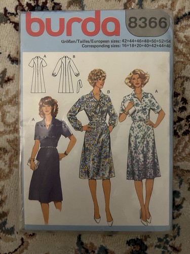 Patron burda 8366 vintage - 8366,