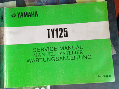 Manuel atelier yamaha 125 ty - d'atelier,