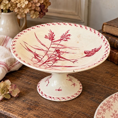 Ancien compotier blanc - , en