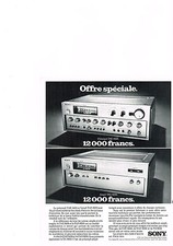1975 SONY ADVERTISEMENT Amp & Preamp