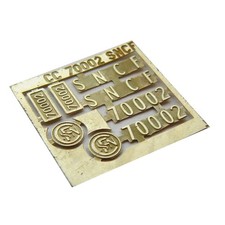 Plaques pour locomotive diesel