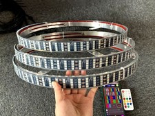 3PCS Kit 15.5'' Quad Row LED Wheel Ring Lights For Polaris Slingshot APP+Remote