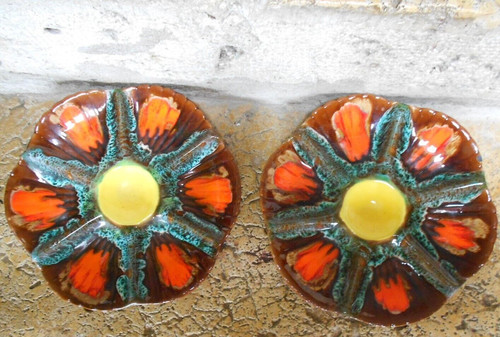 Assiettes huitres vintage - assiettes, à