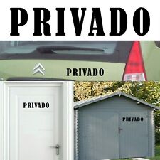 PRIVÉ Autocollant Vinyle