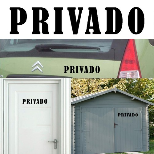 Privé autocollant vinyle - privÉ,
