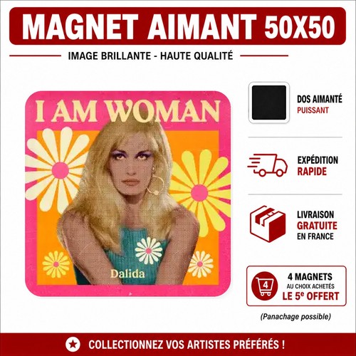 Magnet dalida 5x5 - magnet,