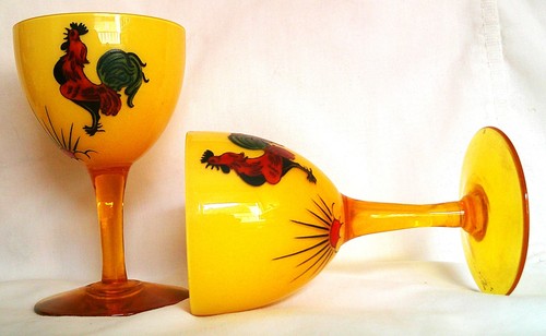 Art deco paire verres - .,