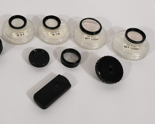 Lot anciens filtres - anciens, lentilles