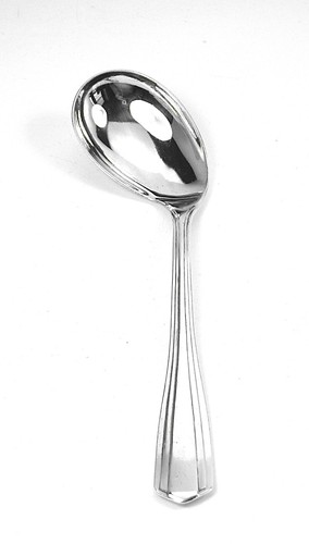 Cuillère torsadée argent - en,