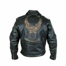 Veste en cuir moto homme Ride