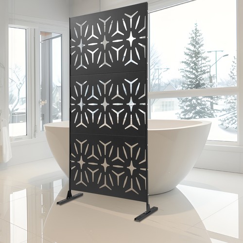 Steel room divider screen - steel, 3