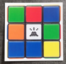 👾 INVADER Rubik cubist Mima Museum # Limited Edition Postcard Carte postale