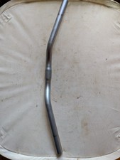 Guidon plat  vélo acier gris