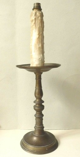 Pied lampe ancien bougeoir - lampe,