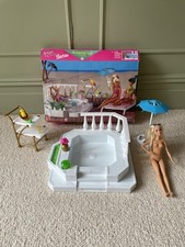 Vintage 1996 Barbie Bubbling Spa Jacuzzi Playset Splash N Colour Incomplete
