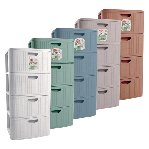Commode tiroirs plastique - commode, 4