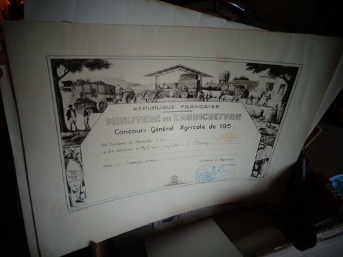 Ancien diplome agricole - diplome,