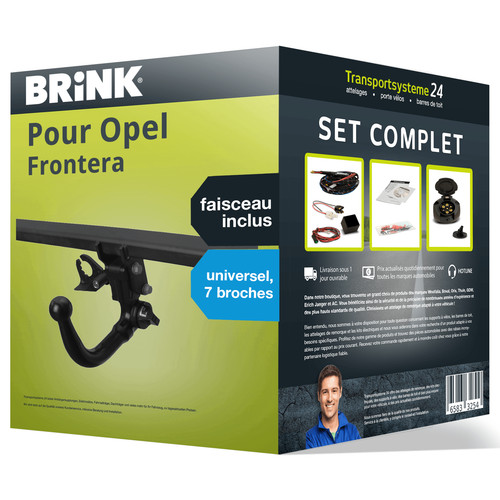 Attelage amovible brink pour - amovible,