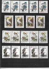 Série de 65 timbres sur les