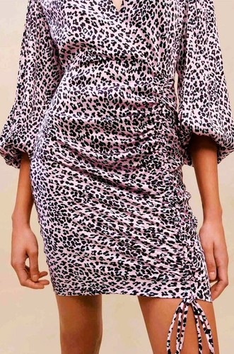 Robe maje léopard rose neuve - robe,