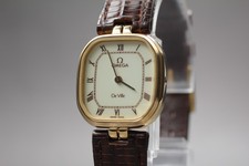 Omega De Ville Cal.1387 Roman Octagon Quartz Ivory Dial Women's Watch JAPAN