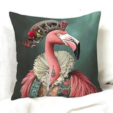 Housse de coussin FLAMANT ROSE