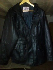 veste simili cuir noir lader