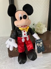 725⚜️ Peluche Doudou Mickey Disneyland Paris Hauteur 24 Cm Assis Neuve