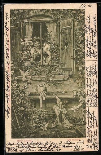 Carte postale artiste - carte,