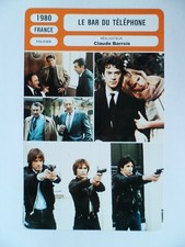 CARTE FICHE CINEMA 1980 LE BAR DU TELEPHONE Daniel Duval François Périer Raymond