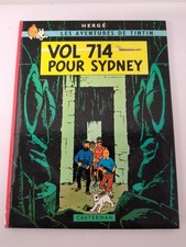 Tintin Vol 714 Pour Sydney B37 1er Tirage EO Rare Bulle Différente