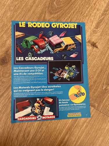 Publicite papier 1978 meccano - publicite,