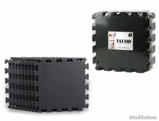 X Tapis Puzzle Doux 9 Pièces Noires Tatami Sport Judo Salle De Sport 30x30cm DFH