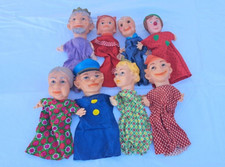 LOT DE 8 ANCIENNES MARIONNETTES