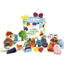 Loto tactile en bois Touche et